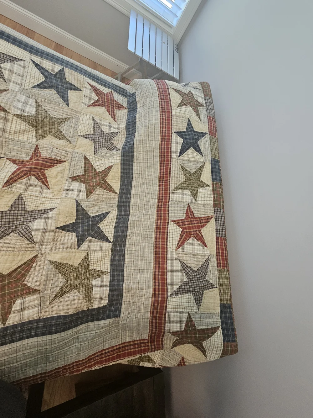 7-Piece Country Patchwork King Quilt Set - Abilene Star Rustic Lodge Bedding
